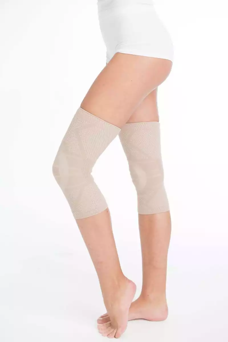 Наколенник Смарт Компресс, размер №2, эластичный трикотажный, линейка SPORT, цвет бежевый