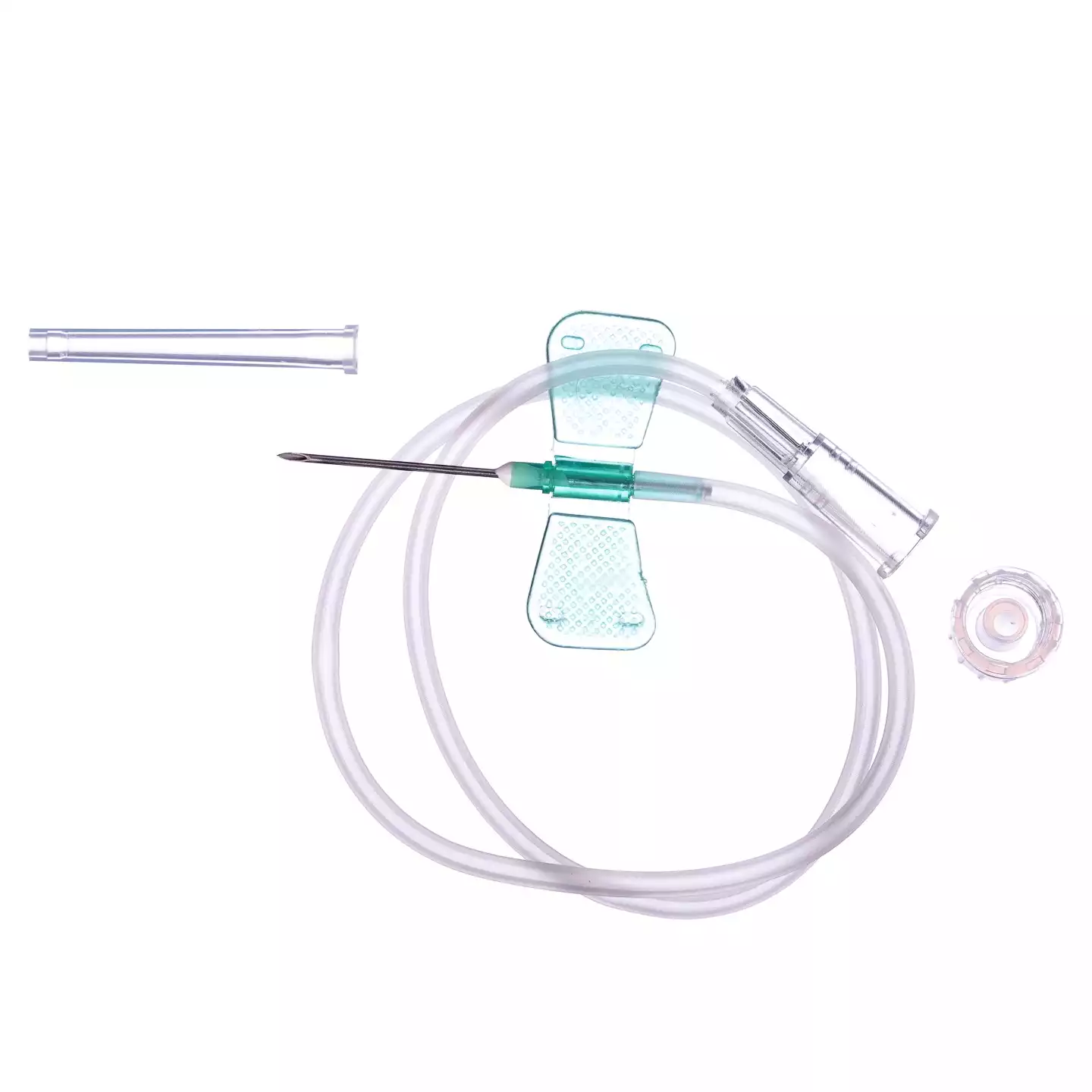 Игла - бабочка (минивен) 21Gх3/4 (0,8*19мм), соединение Луер-Лок, стерильная, зеленая