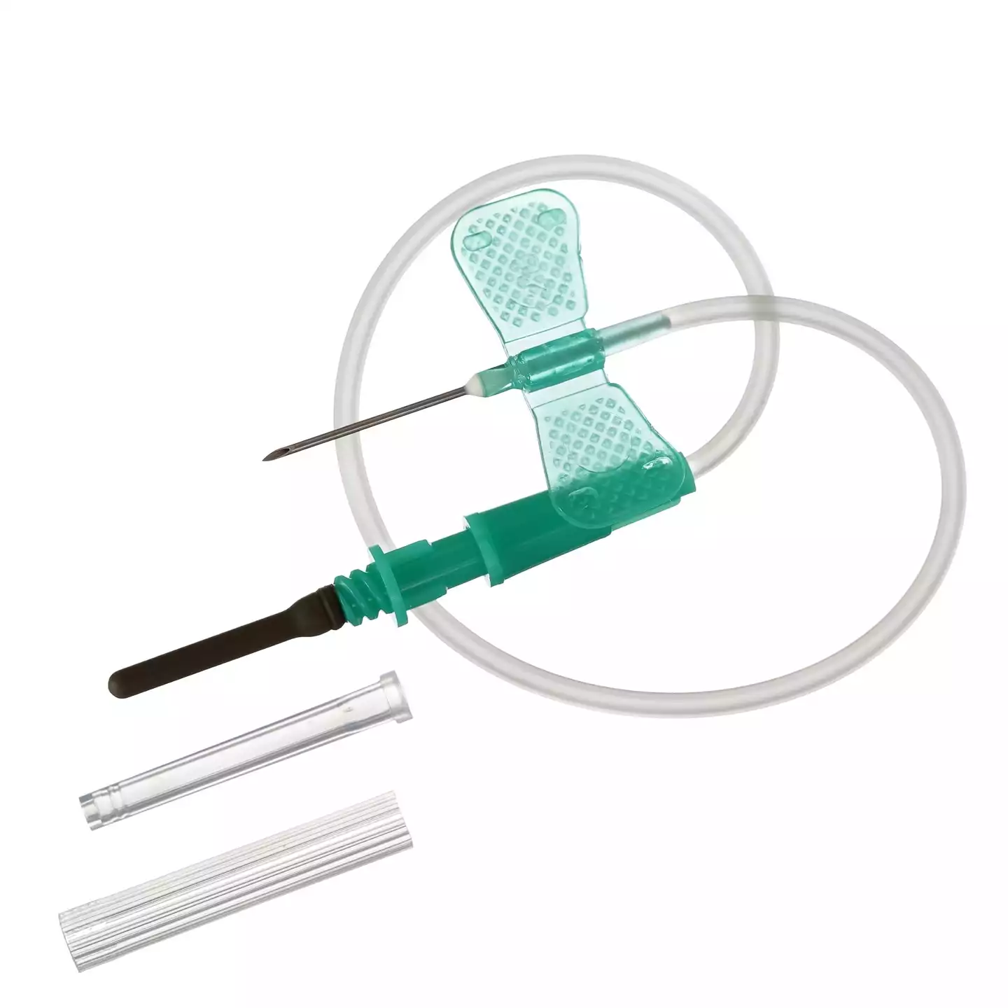 Игла - бабочка Lind-Vac,с луер-адаптером 21G (0,80х19 мм), длина трубки 19 cм, стерильная, зеленая