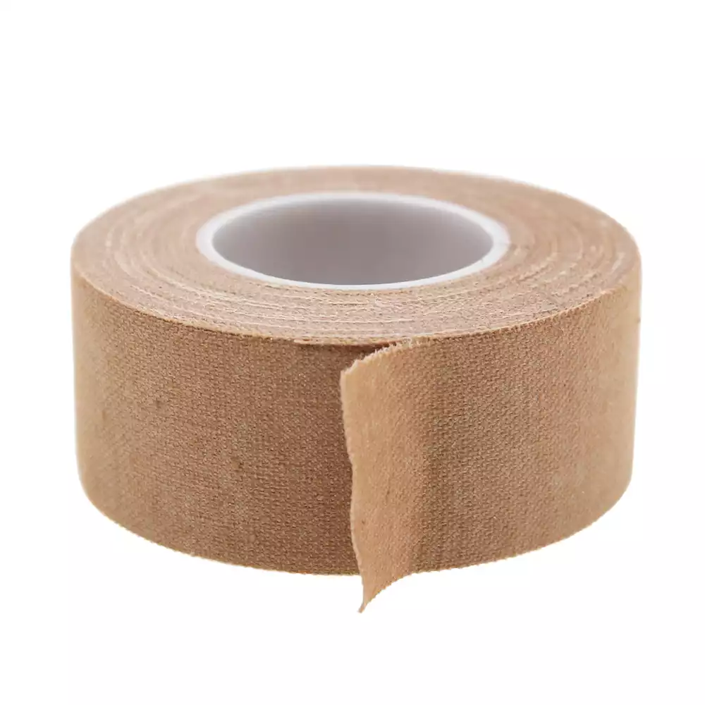 Лейкопластырь LEIKO, на тканевой хлопковой основе, размер 2см*500см, гипоаллергенный, ТЕЛЕСНЫЙ, катушка в картонной коробке