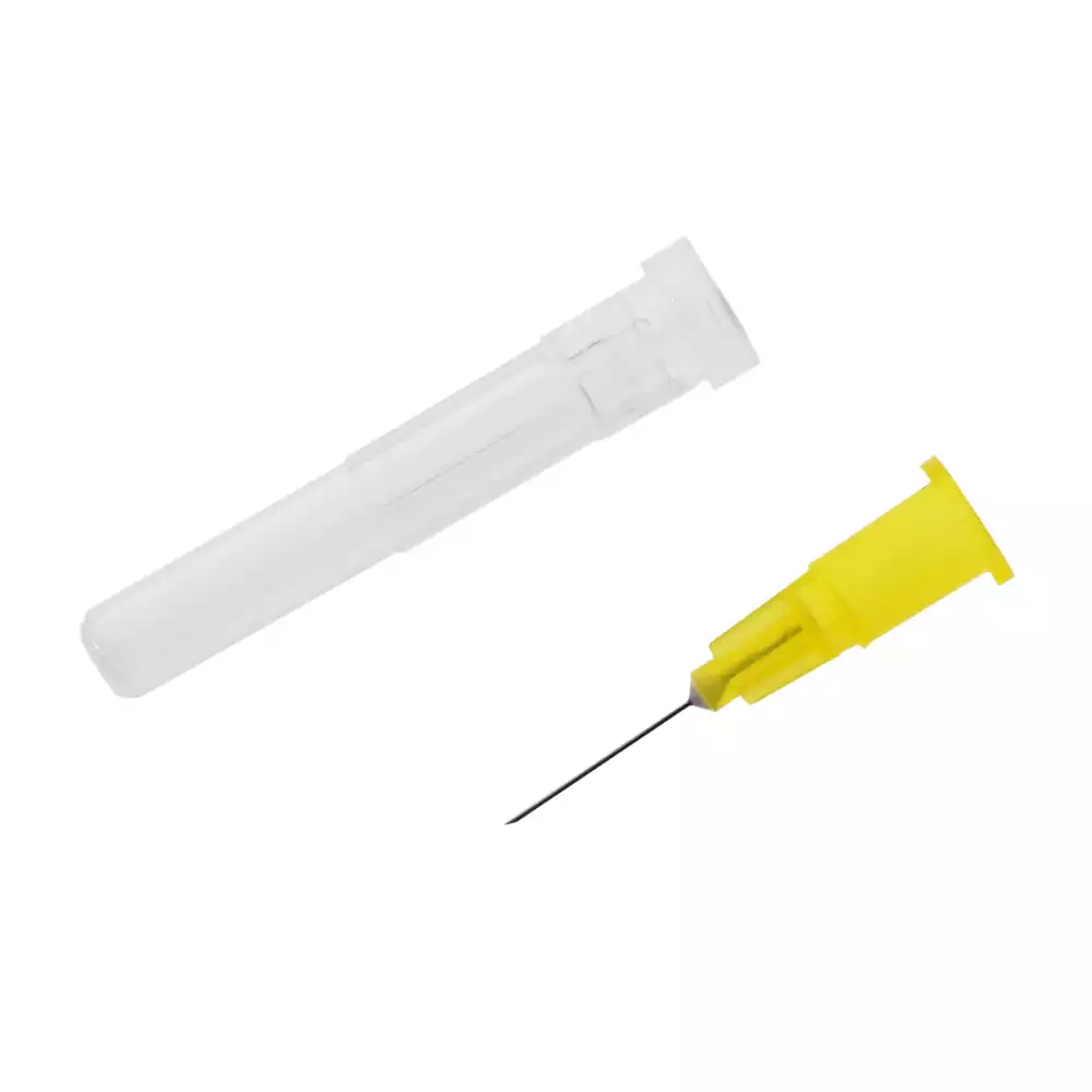 Игла инъекционная одноразовая 30G (0,3х12мм), тонкая стенка, стерильная, желтая, МЕДАРГО