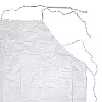 Фартук ПВХ (винил), размер 90*125см, цвет белый, на завязках, нестерильный