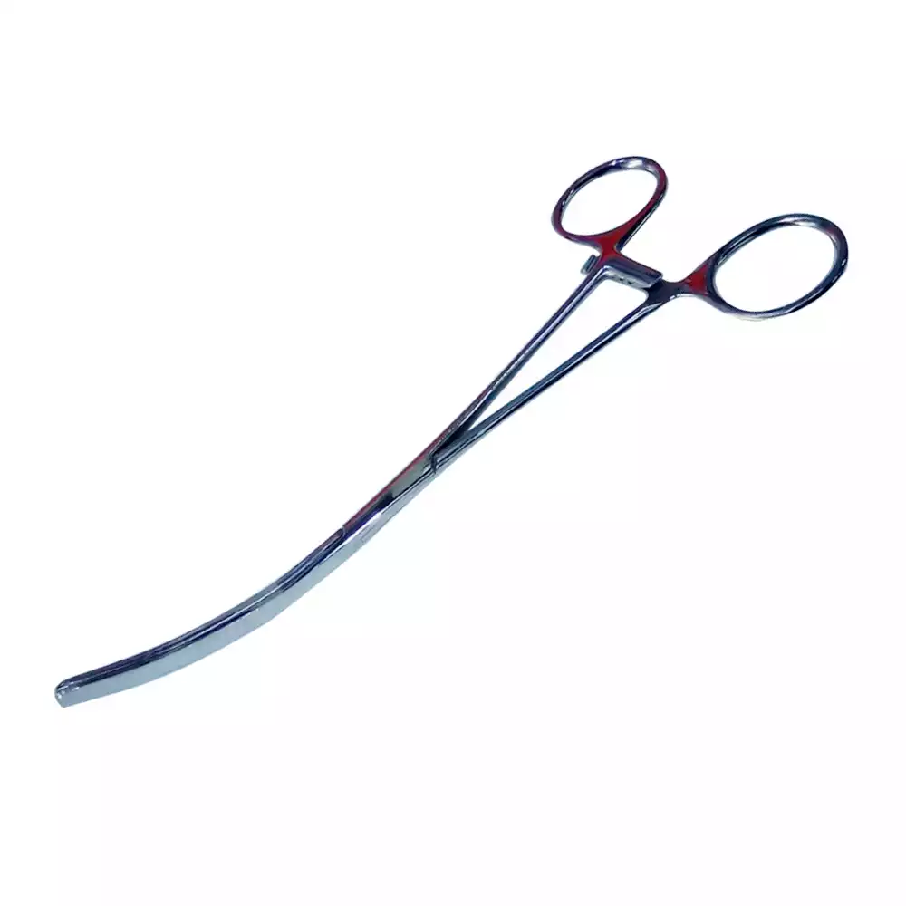 Зажим 52.0211.17, эластичный кишечный, изогнутый, длина 170мм, для детей