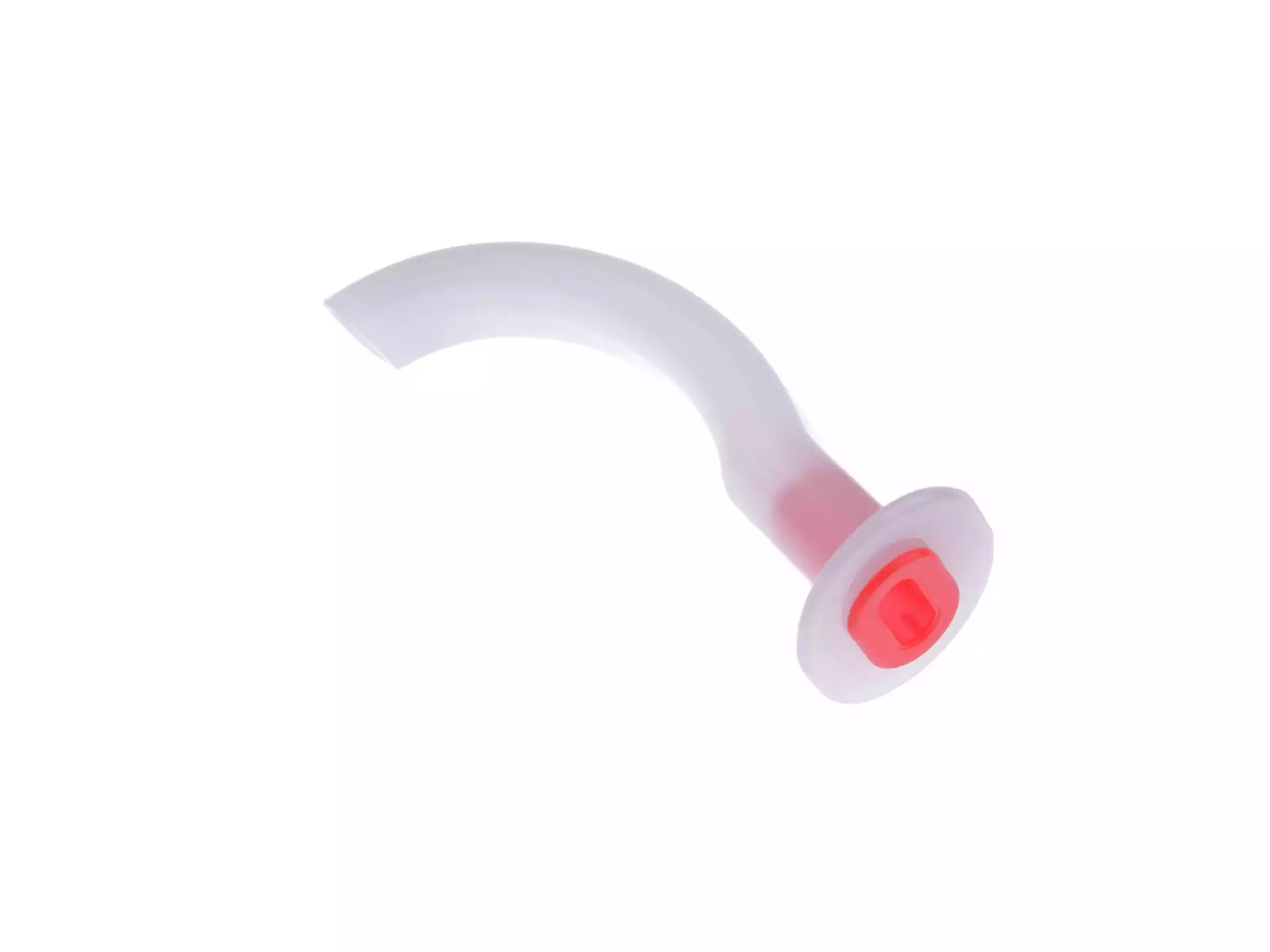 Воздуховод полимерный №4, длина 100мм, стерильный, одноразовый, красный