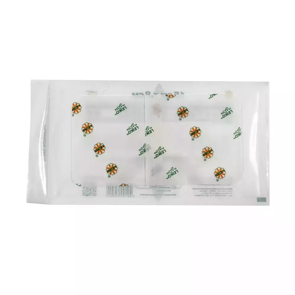 Повязка LEIKO нетканная, абсорбирующая для поверхностных ран, размер 15*8см, стерильная