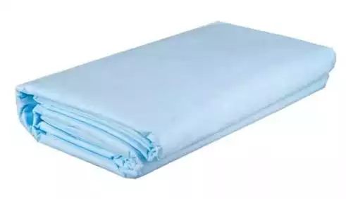 Простыня 140*80см, материал СМС 18г/м2, нестерильная, голубая