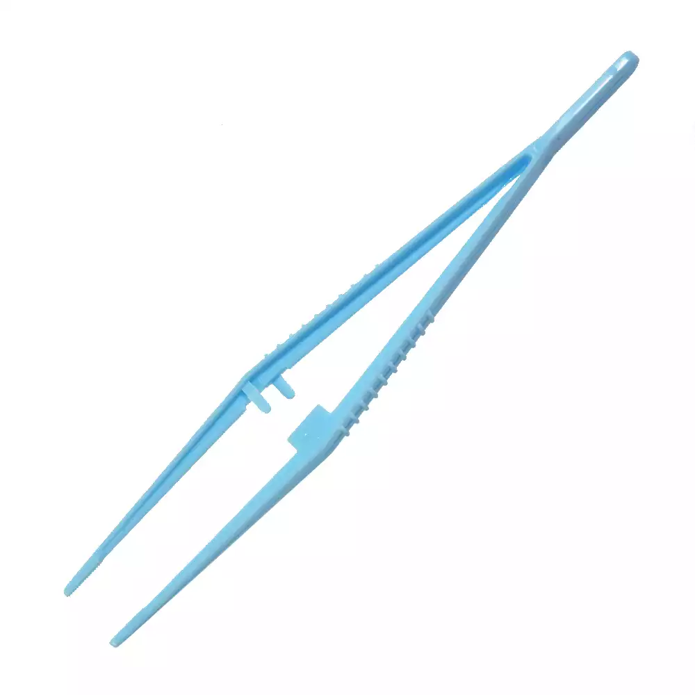 Пинцет медицинский 200мм, прямой, одноразовый, стерильный