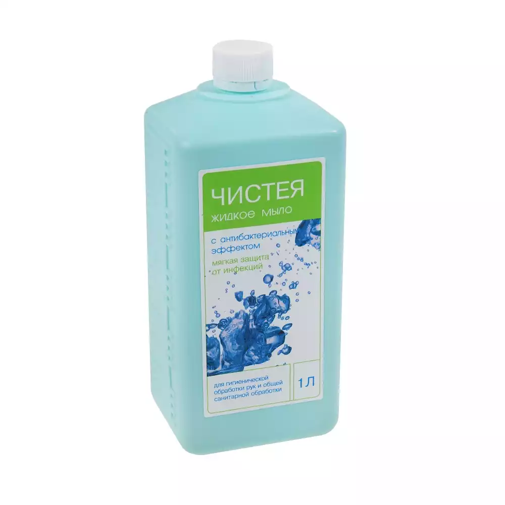 Мыло жидкое с антибактериальным эффектом "Чистея", 1 л