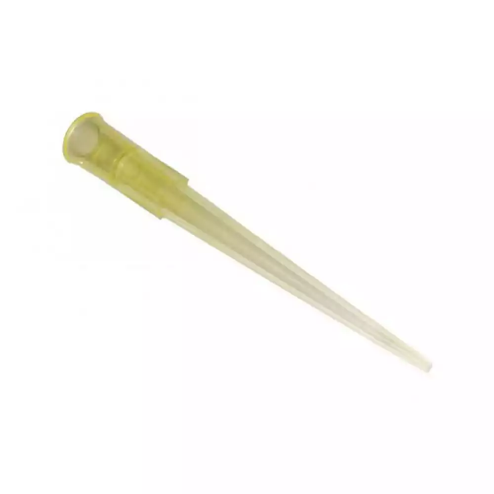 Наконечник для дозаторов универсальный, объем 2-200 мкл, цвет - желтый, с фаской, упаковка 1000шт
